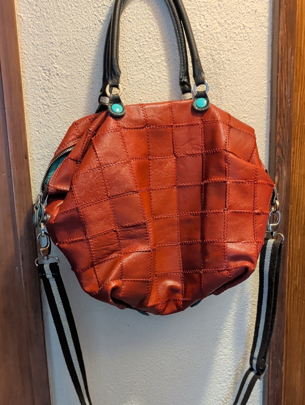 Gabs Firenze Stylish Red Quilted Women’s Handbag - Contemporary Design-